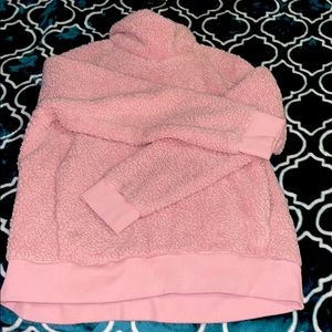 Pink Fluffy Turtleneck Sweater